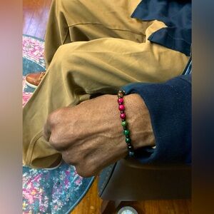 Men’s Assorted Gemstone Tigers Eye Bracelet